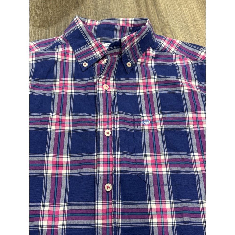 Southern Tide Shirt Mens Size Small Button Down Plaid Long Sleeve Classic Fit